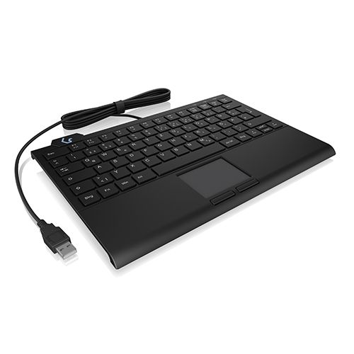 KSK-5210ELU (DE) Mini Tastatur, Touchpad, Hintergrundbeleuchtung, schwarz