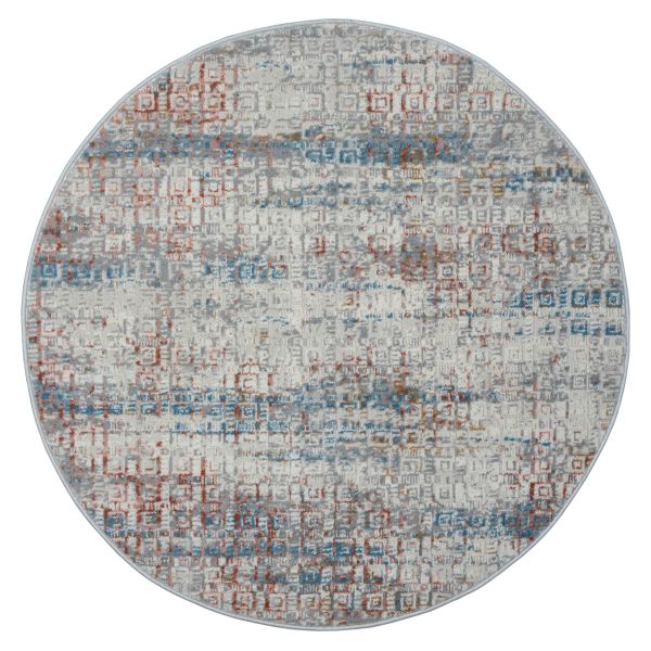 Teppich Kendra , 120cm x 120cm, Farbe Beige, rund, Florhöhe 8mm