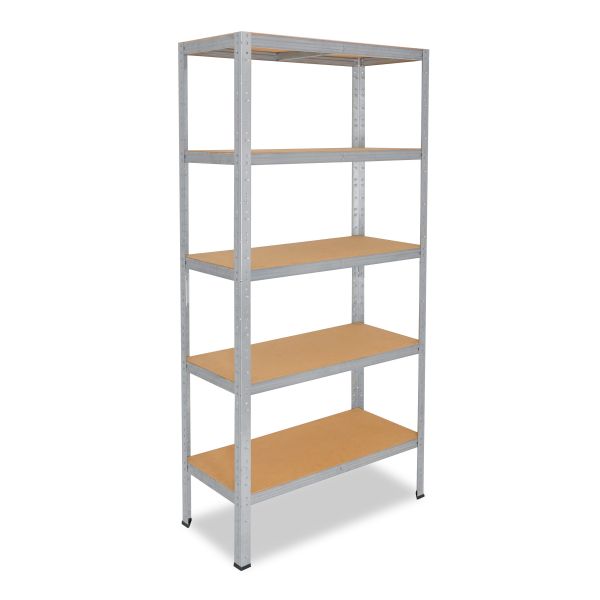 shelfplaza® HOME 180x110x40cm Schwerlastregal in verzinkt mit 5 Böden