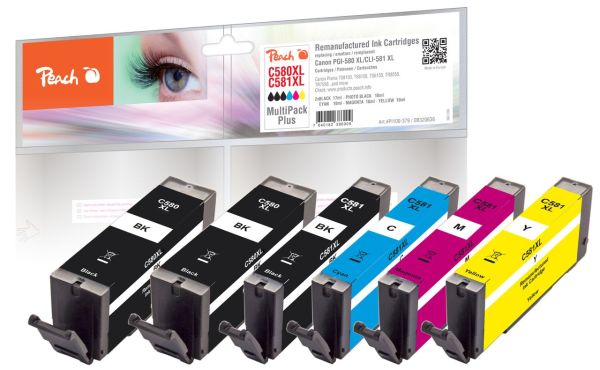 Spar Pack Plus Tintenpatronen ersetzt Canon PGI-580XL, CLI-581XL