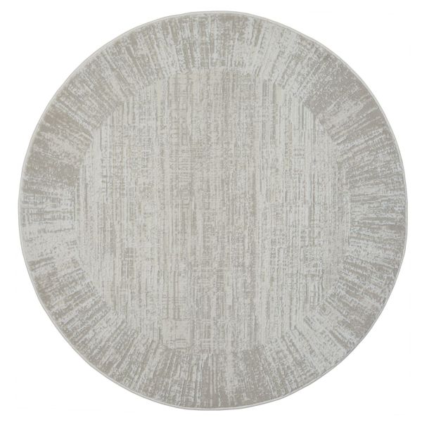 Teppich Eliza, 120cm x 120cm, Farbe Beige, rund, Florhöhe 10mm