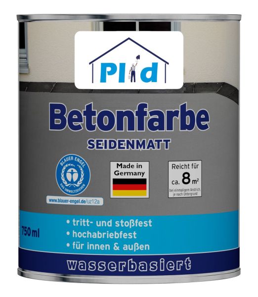 Premium Betonfarbe Bodenbeschichtung Bodenfarbe Sockelfarbe Silbergrau