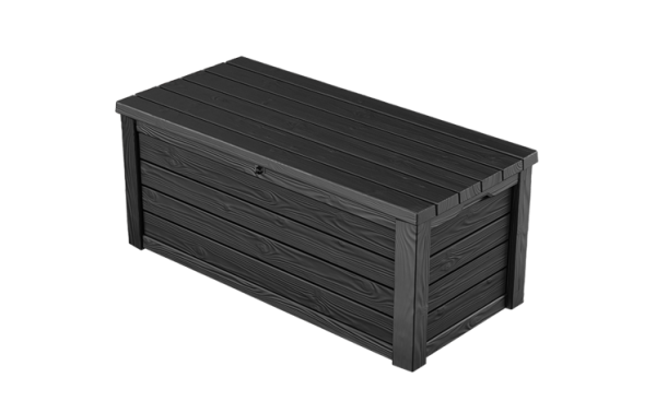 Eastwood Auflagenbox, wetterbeständig - 570L - Grau Holzoptik