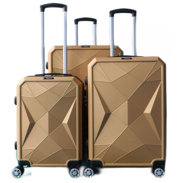 Reisekoffer ABS-03 Koffer 3-teilig Hartschale Trolley Set Kofferset Handgepäck Gepäck Reisetasche