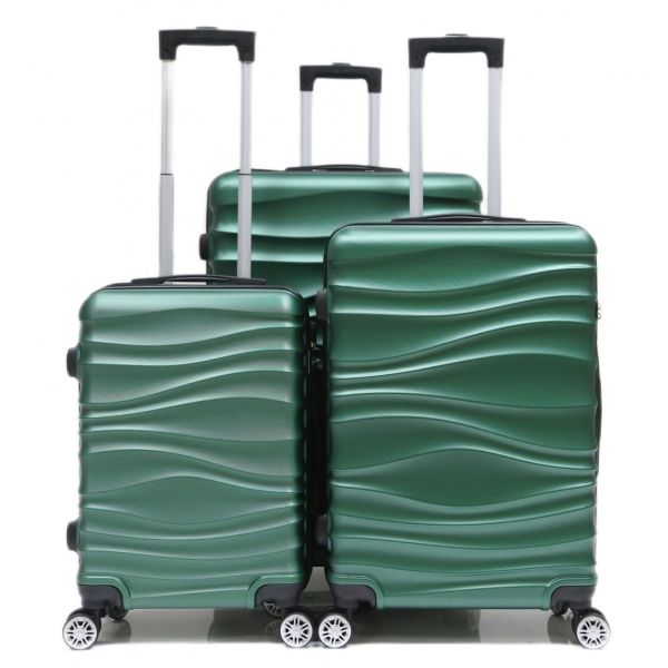 Reisekoffer Koffer 3 tlg Hartschale Trolley Set Kofferset Handgepäck Gepäck Reisetasche ABS-04