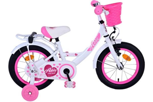 Ashley Kinderfahrrad - Mädchen - 14 Zoll - Weiß