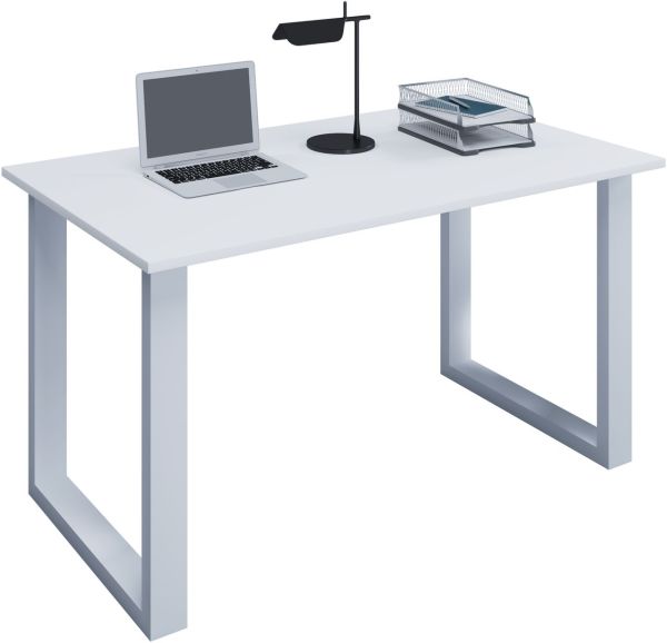 Schreibtisch Lona 80x50 U-Fußgestell weiß/weiß
