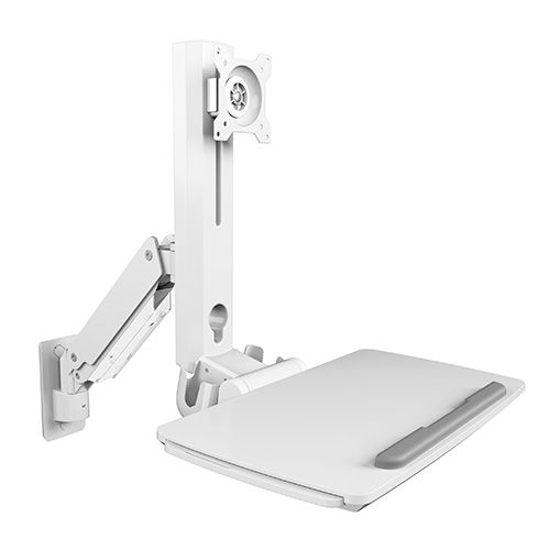 IB-WS700-W, "Sit-Stand-Workstation" mit Wandhalterung für einen Monitor bis zu 35" (89 cm)