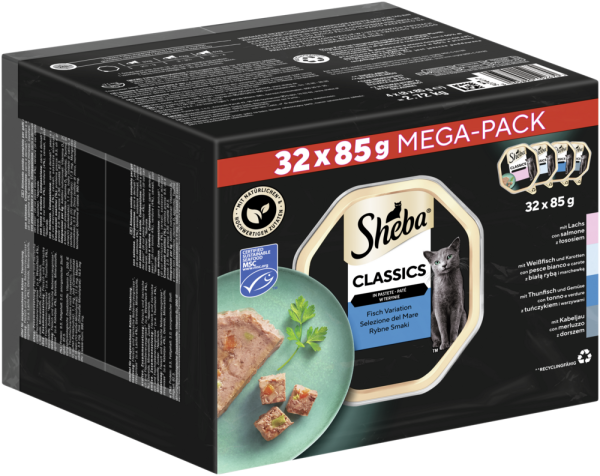 Classics Multipack Schale Fisch Variation in Pastete MSC 32x85g