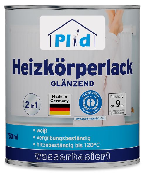 Premium Heizkörperlack LF Thermolack weiß Glänzend Weiß