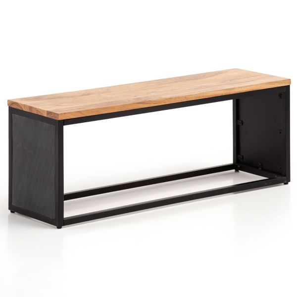 Sitzbank Holz Steinoptik 120 cm Bettbank Schlafzimmer Flurbank Modern