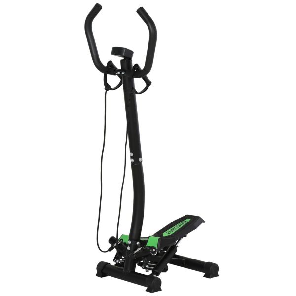 Stepper mit Haltegriff Trainingsbänder Sidestepper Heimtrainer Stahl ABS