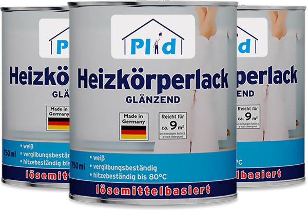 Premium Heizkörperlack LH Thermolack weiß Glänzend Weiß