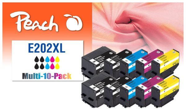 10er-Pack Tintenpatr., ersetzt Epson No. 202XL