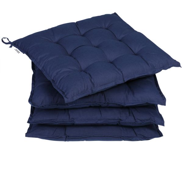 Sitzkissen 4er-Set Cozy Blau