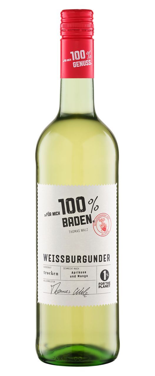 FÜR MICH 100% BADEN  WEISSBURGUNDER 2022  0,75 l