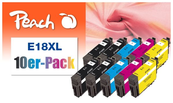 10er-Pack Tintenpatr., ersetzt Epson No. 18XL