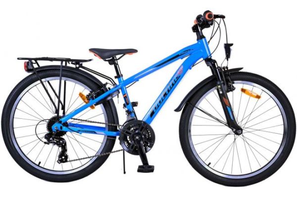 Cross Kinderfahrrad - Jungen - 24 Zoll - Blau - 18-Gang - Zweihandbremsen