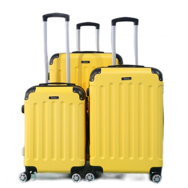 Reisekoffer Koffer 3 tlg Hartschale Trolley Set Kofferset Handgepäck Gepäck Reisetasche