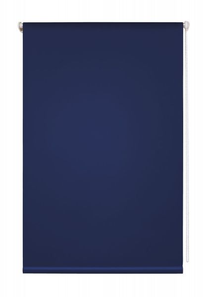 Lichtblick Thermo-Rollo Klemmfix, ohne Bohren, Verdunkelung - Blau, 90 cm x 220 cm (B x L)