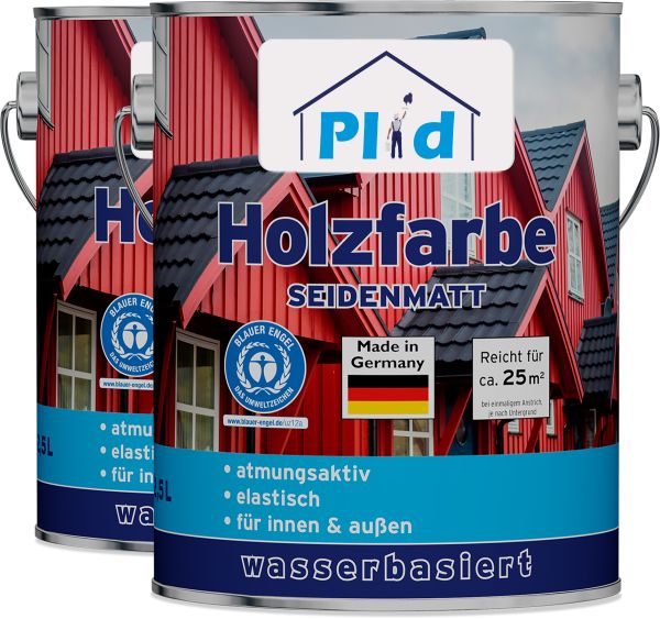 Premium Holzfarbe Holzlack Farbe für Holz Anthrazitgrau