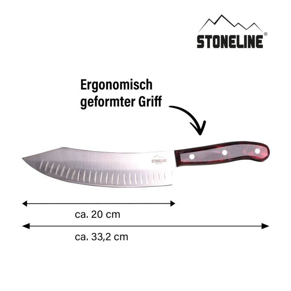 Chefmesser 33,2 cm, in edler Aufbewahrungsbox aus Holz