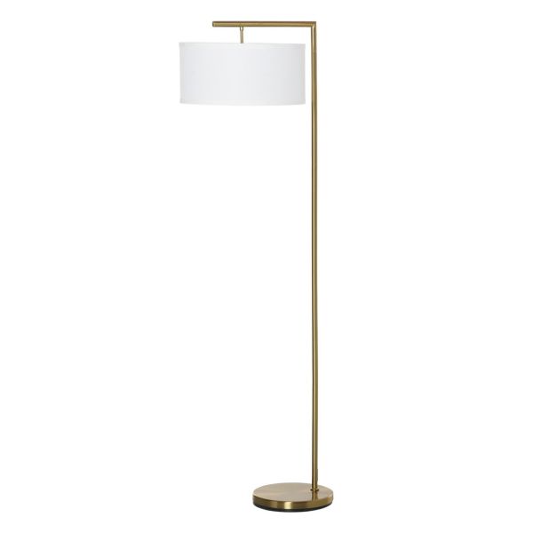 Stehlampe für Wohnzimmer Schlafzimmer Büro Gold/Weiß E27 Sockel