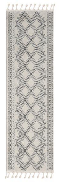 Teppich Moroccan Joy, 80 cm x 250 cm, Farbe weiß, rechteckig, Florhöhe 19mm