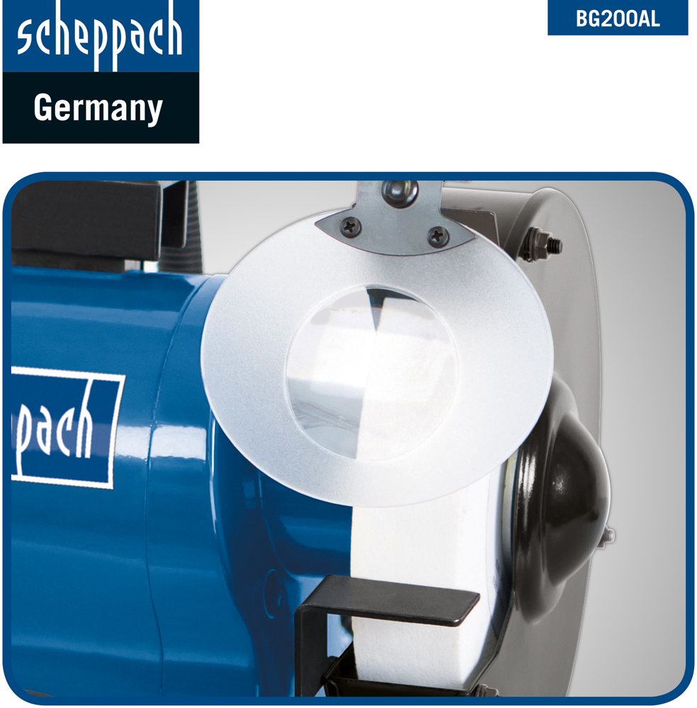 Scheppach Schleifmaschine BG200AL 0.55 kW | Norma24 230/50 WE