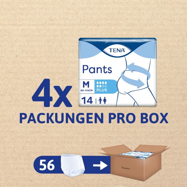 TENA Windeln Inkontinenz Pants Plus M Unisex 56 Stk.