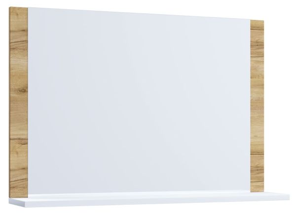Spiegel Lendas mit Ablage 80 cm Honig-Eiche/Weiß
