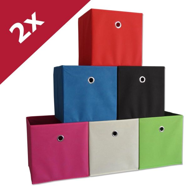 my home 2er-Set Klappbox Boxas Grün