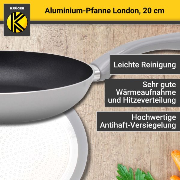 Aluminium Pfanne London, 20 cm