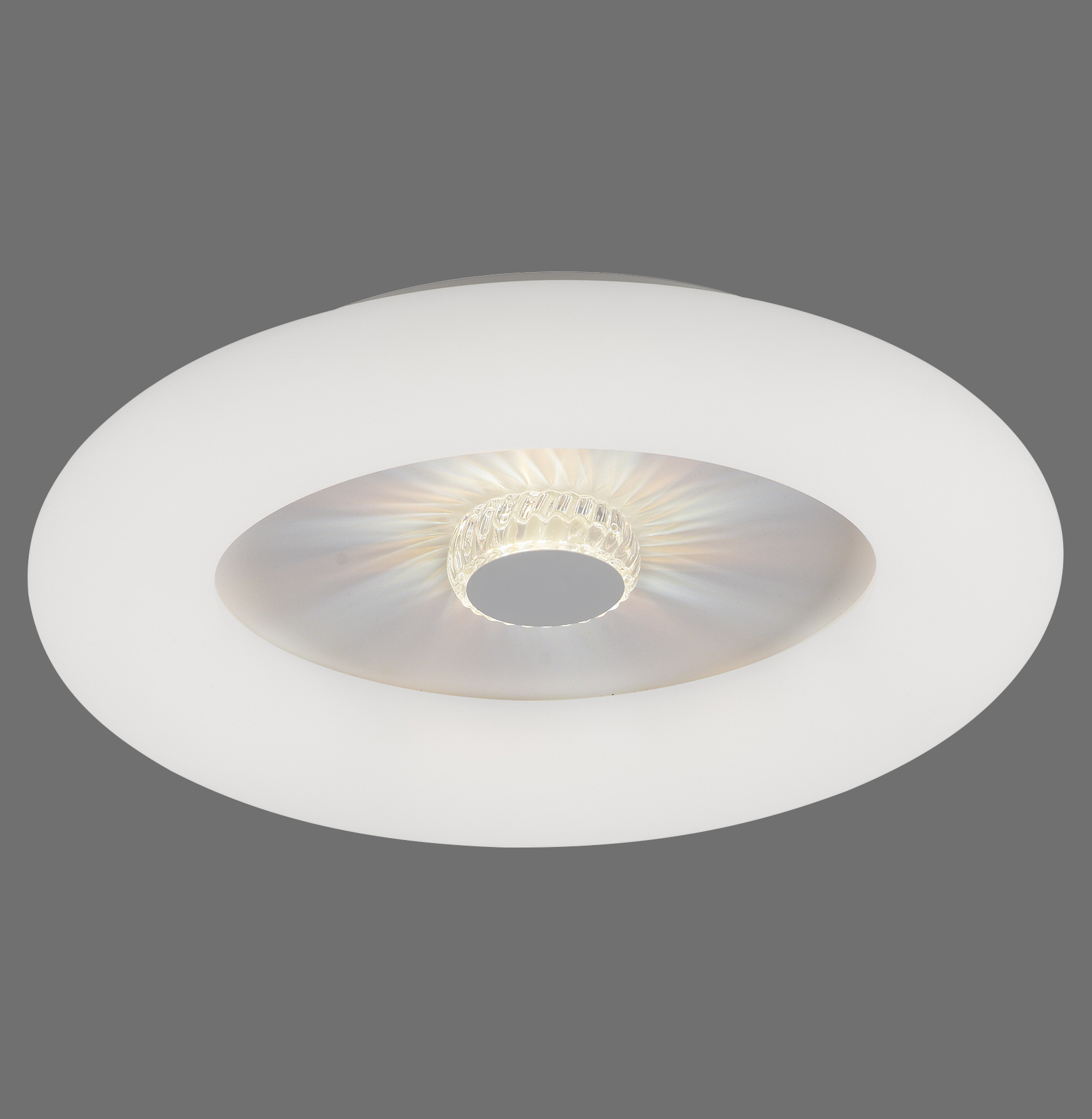 LeuchtenDirekt LED Deckenleuchte VERTIGO, CCT, dimmbar, Fernbedienung, Norma24 | Ø50 cm, IP20