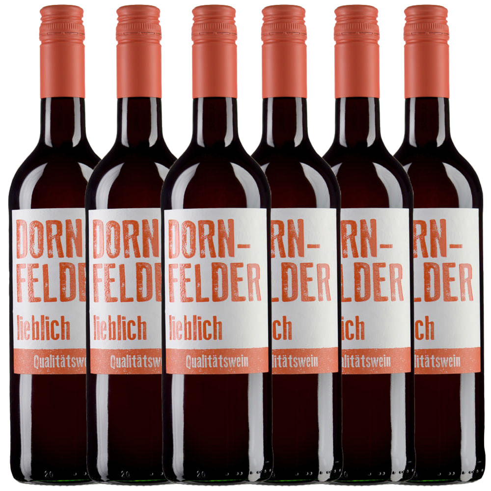 Andreas Oster Dornfelder Rhh./ Pfalz - | Karton Qualitätswein 1l lieblich Norma24 6er
