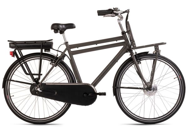 E-Citybike Herren Carry on 28'' E-Bike grau 250 Watt Li-Ion 36V/13 Ah 3 Gänge