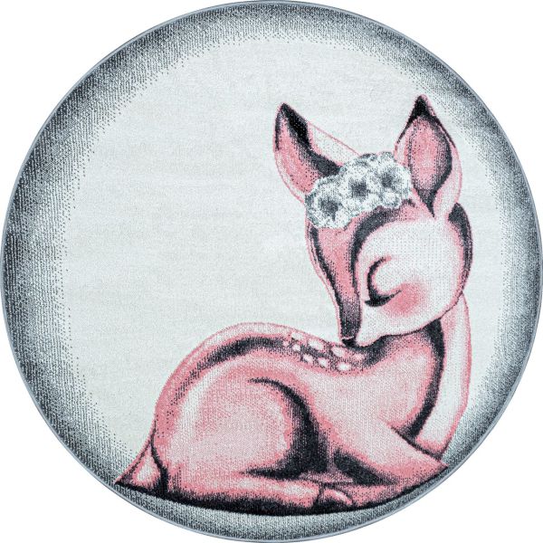 Teppich, BAMBI 0850, PINK, 120 x 120 cm