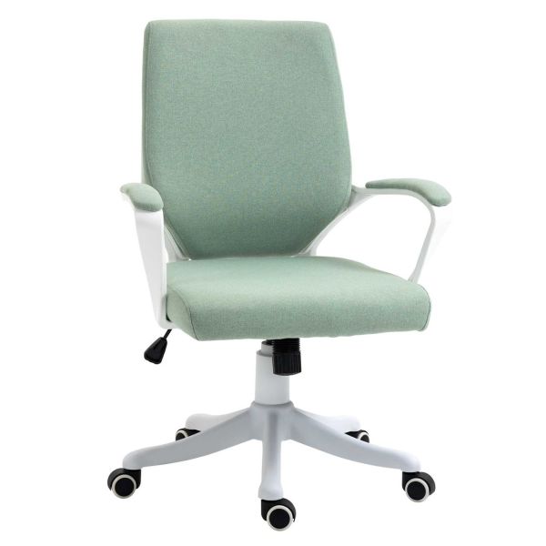 Bürostuhl Schreibtischstuhl Home-Office-Stuhl Grün+Weiß 62x69x92-100cm