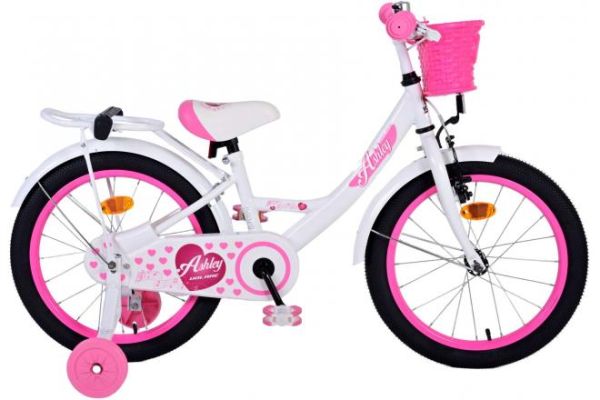 Ashley Kinderfahrrad - Mädchen - 18 Zoll - Weiß