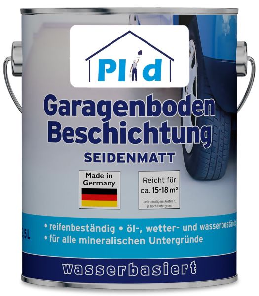 Premium Garagenbodenbeschichtung Bodenbeschichtung Bodenfarbe Silbergrau