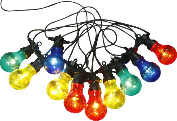 NIRVANA LED LIGHT CHAIN PLASTIC BLACK, 10XLED