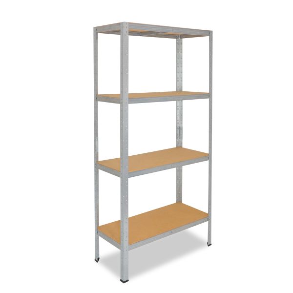 shelfplaza® HOME 155x120x50cm Schwerlastregal in verzinkt mit 4 Böden