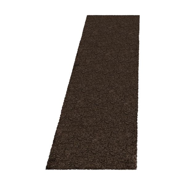 Teppich, FLUFFY 3500, BROWN, 80 x 250 cm