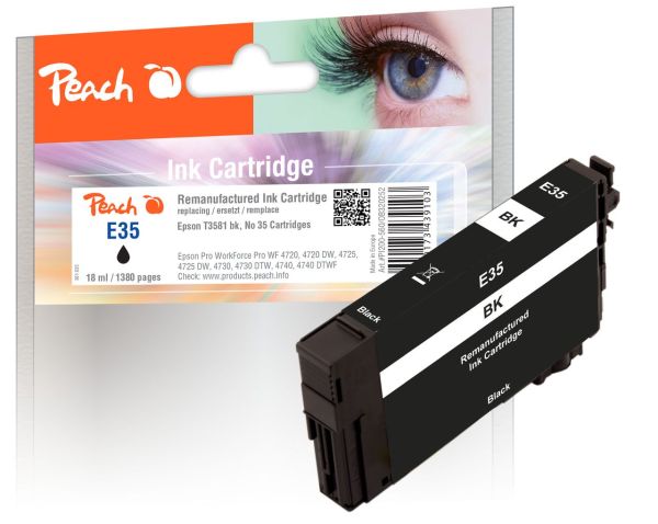 Tintenpatrone schwarz ersetzt Epson T3581, No. 35 bk