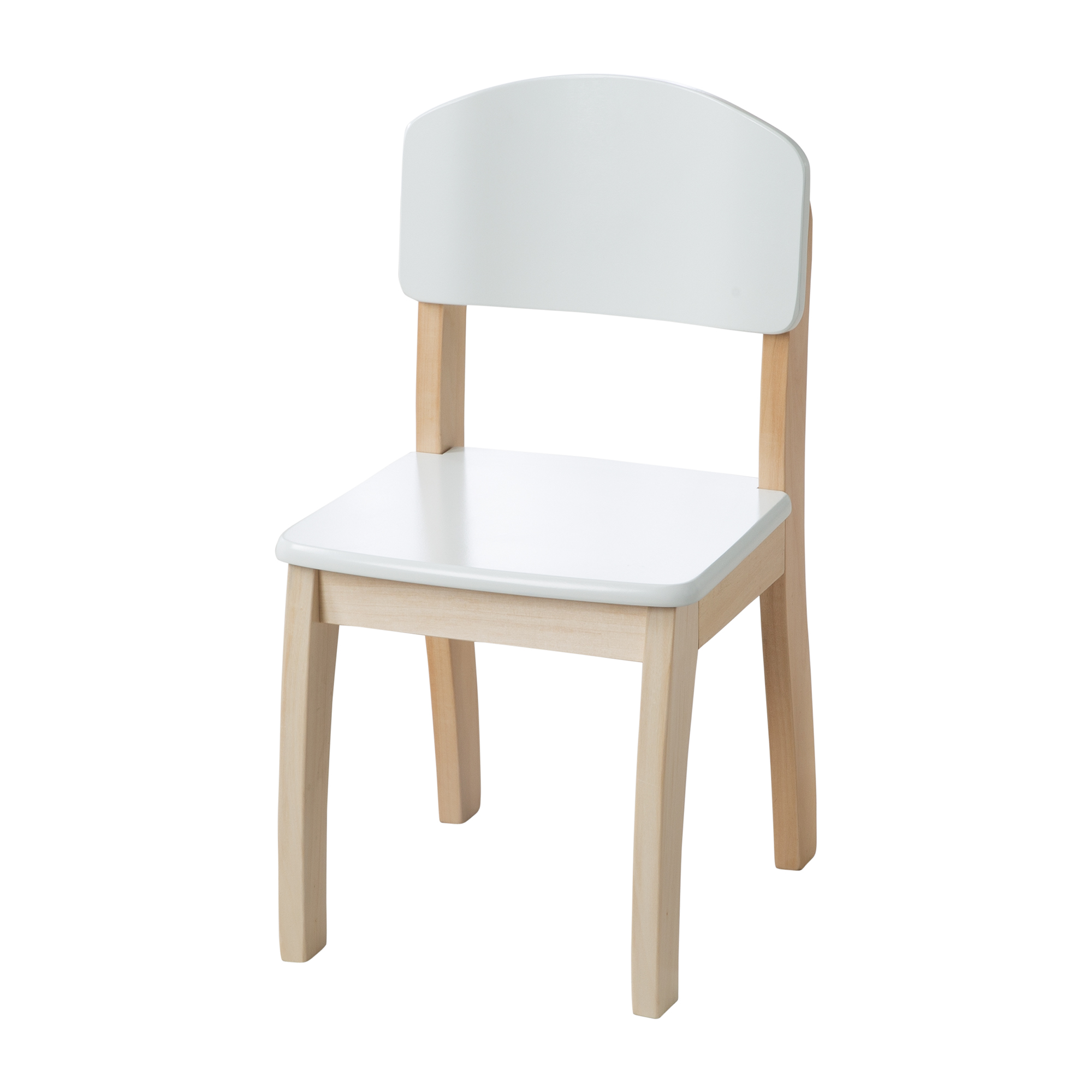 roba Kinder, Lehne Holz Norma24 61,5 33 33,5 Kinderstuhl, Sitzhöhe Stuhl weiß für cm | lackiert, x x mit 31,5 cm,