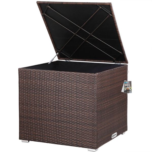 Polyrattan Auflagenbox Braun 318L