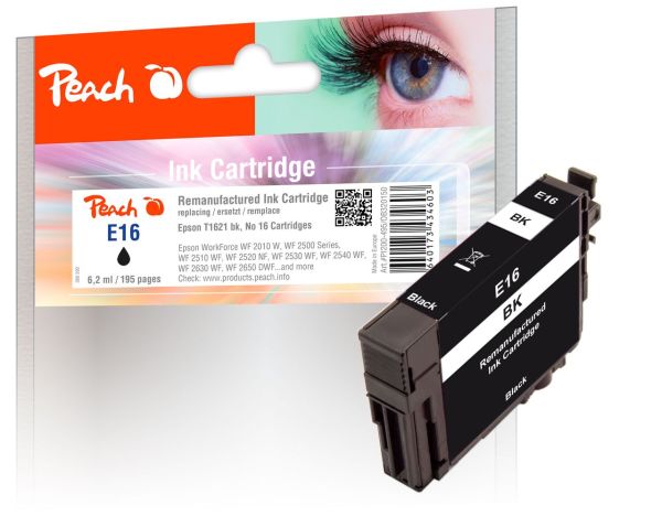 Tintenpatrone schwarz ersetzt Epson No. 16 bk