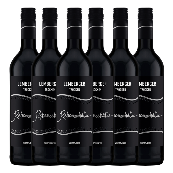 Rebenschätze Lemberger Qualitätswein trocken 6er Karton 0,75L