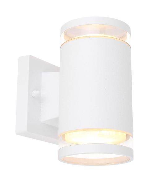 Lighting - ALCALA - Außenleuchte Aluminium weiß, 2x GX53 LED