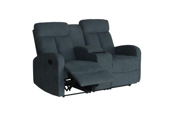 Happy Home Relaxsofa-Set 3 tlg. mit 5 Relaxfunktionen & Tischfunktion Grau